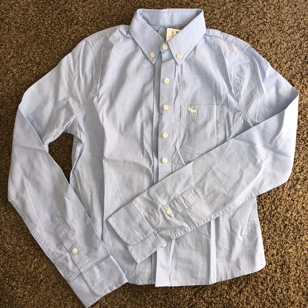 Abercrombie KIDS Button Down Shirt MEDIUM NWT